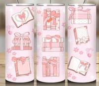 Pink books 20oz tumbler