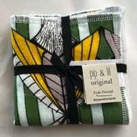 Green Art Deco Ankara Posh Flannel