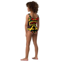 Image 3 of BLK 25 All-Over Print Kids Swimsuit