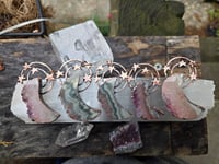 Image 3 of Electroformed Amethyst moon and stars necklace 04