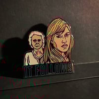 Image 2 of It Follows enamel pin
