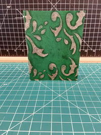 Image 1 of Pocket Journal with Green Pattern Cover