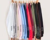 Image 4 of Varsity Nuse in white letters Unisex Sweatshirt  