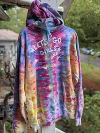 Image 1 of LARGE Let’s Go Girls Orca Tie Dye Hoodie