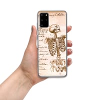 Image 10 of Antique Book Page Anatomical Skeleton Sketch Clear Case for Samsung®