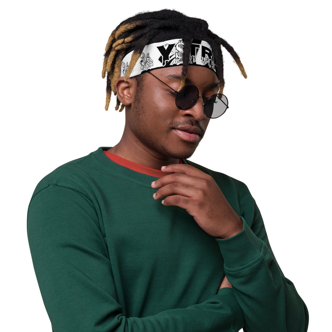 Image of YStress Exclusive White and Black Headband