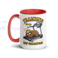 Image 8 of Training To Be a Nap Champion Sloth Coffee Mug