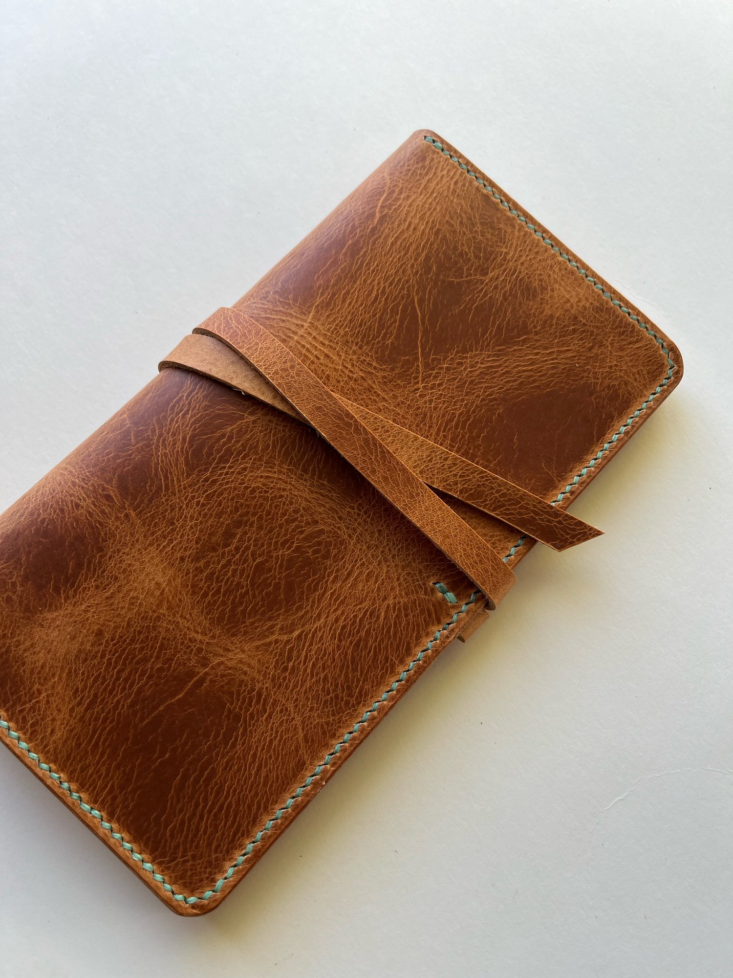 Image of Natural Waxy Wrap Clutch Wallet 
