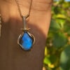 Genteel Pendant in Labradorite 14KGF