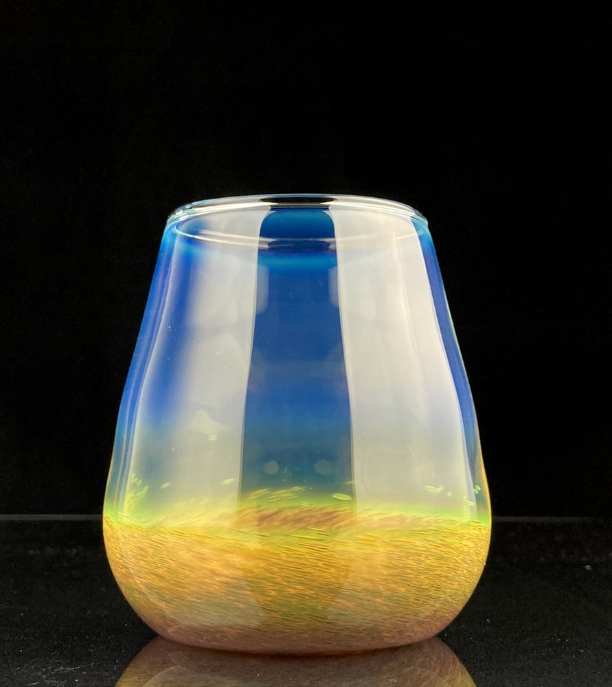 Image of Frit Tumbler - Blue Exotic no. 2 