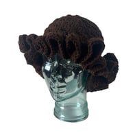 Image 1 of Brown Ruffle Hat