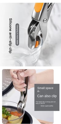Image 9 of Kitchen Anti Scald Plate Bowl Dish Pot Holder Holder Stainless Steel Clamp Anti-hot Clip Lifter Kitc