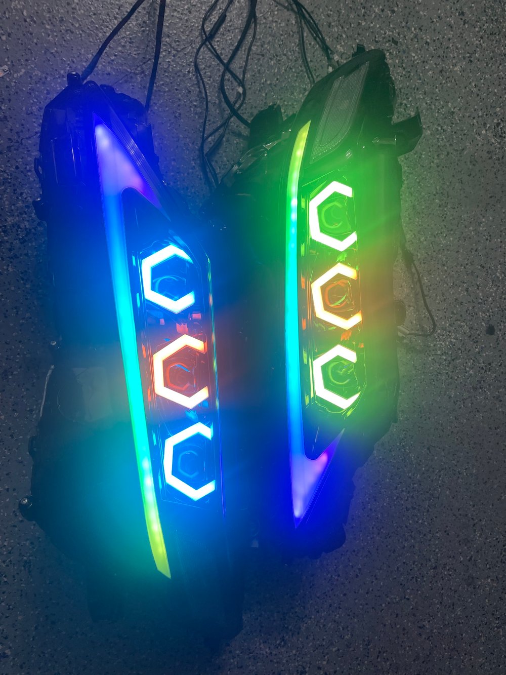 2018-2023 Camry Hex Halo Triple Beam Custom Headlight