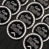 Goth Babe Circle - Laminated Sticker