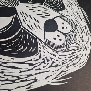 Gzy Ex Silesia - Panda - Linocut print