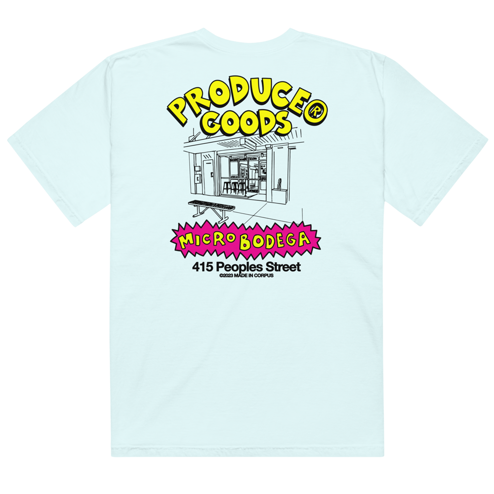 PRDC GOODS MICRO BODEGA "SHOP" garment-dyed heavyweight t-shirt