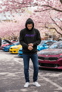 Image 1 of FlossdVip Apparel Black / Purple Hoodie 