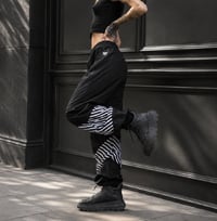 Image 1 of TYRA Tracksuit Pants, white abstract 