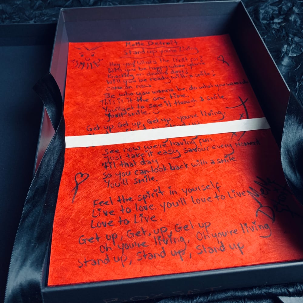 Image of Special Edition Lyric sheet BoxSets