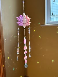 Image 1 of Lotus Flower Resin Sun Catcher
