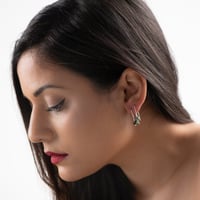Image 2 of SINGLE EARRING silver 925 - African Turquoise, Earth And Sky 2023, #036-54