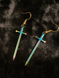 Image 4 of Tiny Sword Earrings