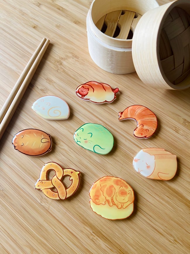 Bread Cat Magnets