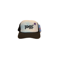 Quilted Logo Trucker v.1 (White/Black) 