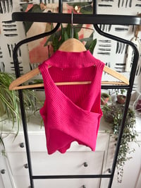 Image 1 of Pink cross back top
