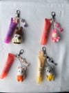 lip balm x trinket keychains