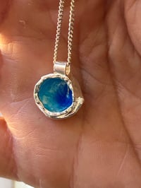 Image 3 of Sterling Blue Tide Pendant 