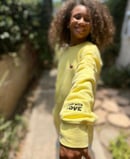 Image 3 of MORE LOVE CREW NECK - YELLOW