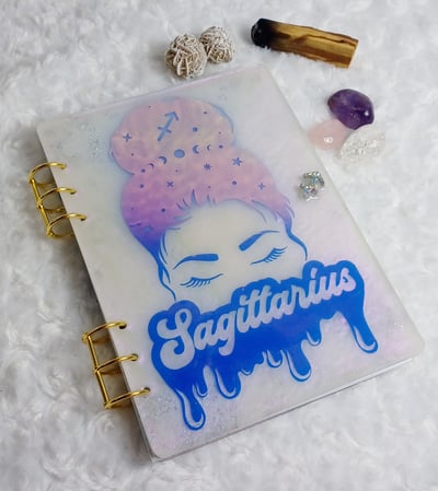 Image of Drippy zodiac notebooks 