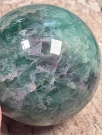 Image 12 of XXL 20LB RAINBOW FLUORITE SPHERE -CHINA- A
