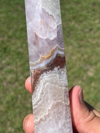 Image 2 of Large Lace Agate with Amethyst Generator #2659