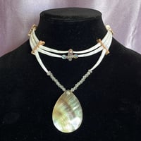 Image 1 of Black lip mother of Pearl & Dentalium choker