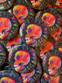 Image 2 of rock n roll skull pin