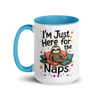 Image 1 of Sloth Just Here For The Naps Coffee Mug