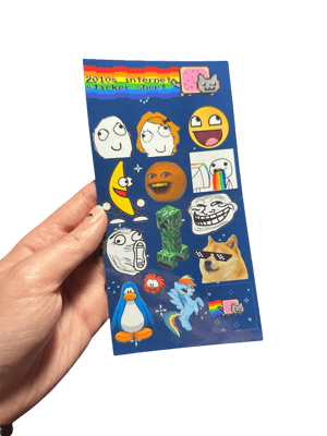 Image of 2010s internet sticker sheet