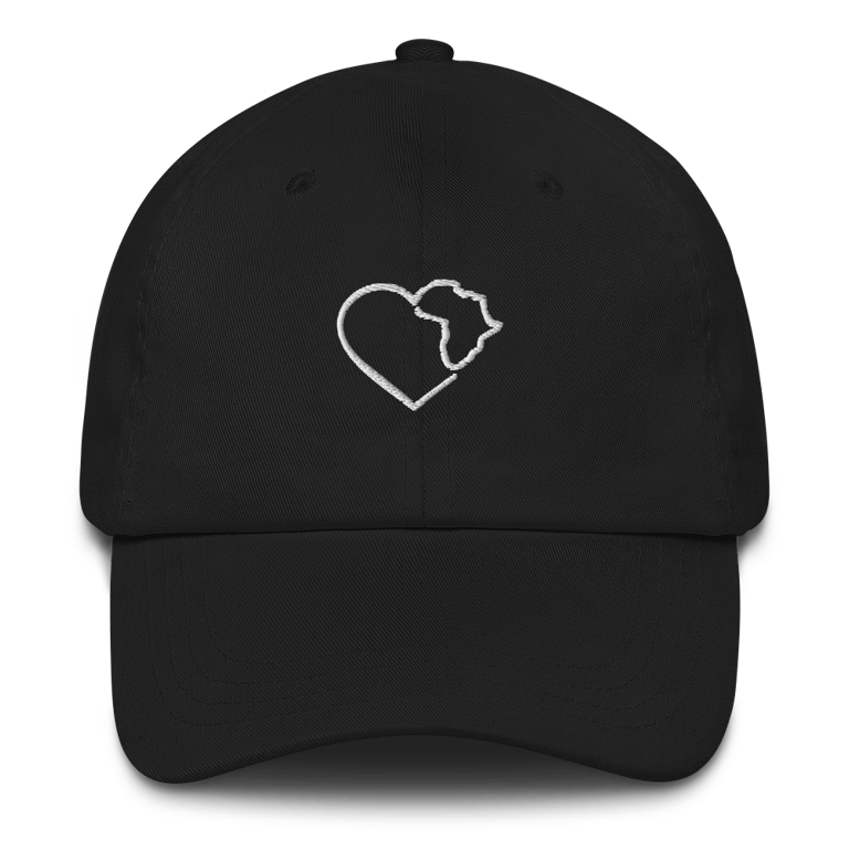 Black Love African Heart Embroidered Luvblacklove Dad hat Image 2