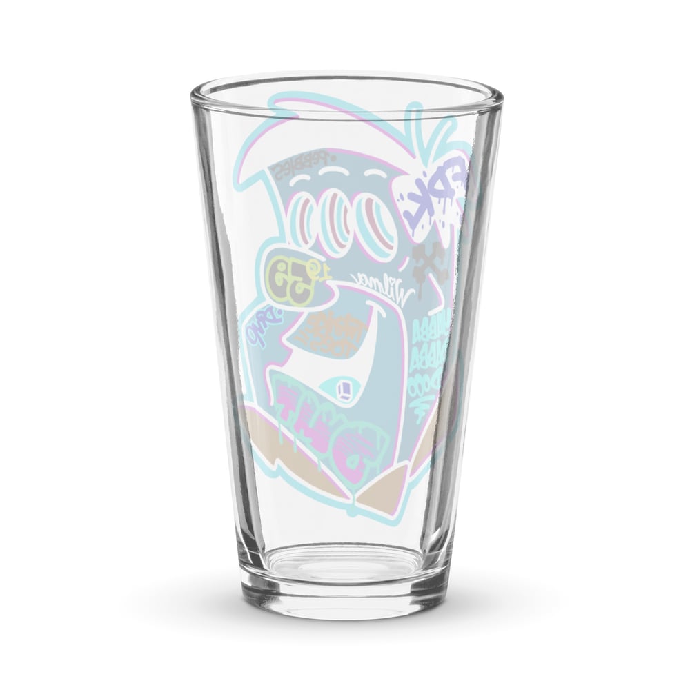 Inverted Yabba Shaker pint glass