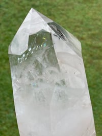 Image 17 of Clear Quartz Twin Points On Display Stand #1848