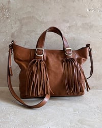 Image 1 of SEE BY CHLOE LEATHER TASSEL BAG
