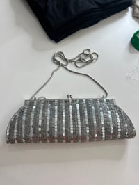 Image 1 of silver sequins bag 