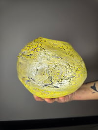 Image 8 of Yellow Crackle Vase #1