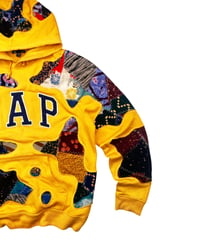 Image 2 of GAP Golden Batik Chaos Reworked Hoodie Size M