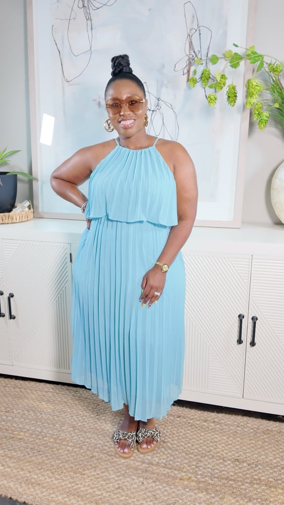 Image of Graceful Girl Pleated (Blue)