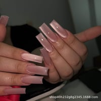 Image 22 of 24Pcs Long Coffin French Ballet Press on Nails