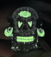 Image 2 of Love Skull Mask Hat Pin 