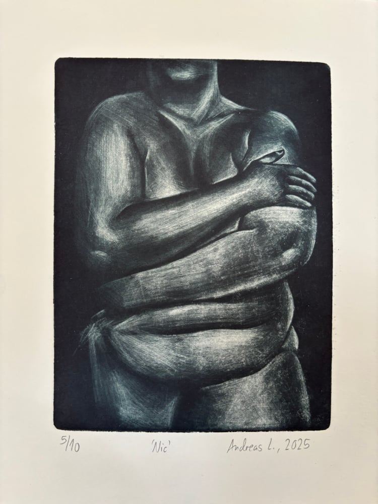 Image of Nic (mezzotint)